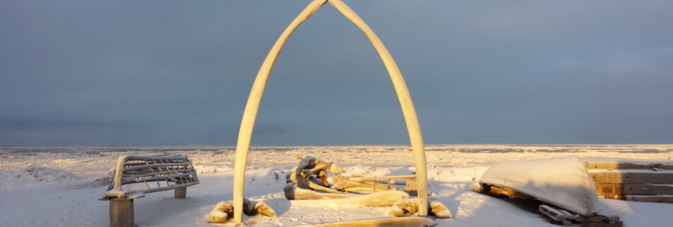 whale bone arch in Utqiagvik, AK